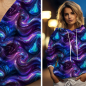 Preview: Bio Viskosejersey mit Überbreite (Stoffbreite ca. 170 cm): Eigenproduktion Galaxy Waves von Graustufen-Stoffe